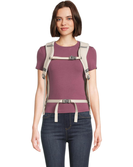 Gardenia White / Burnt Charcoal Metallic The North Face Women's Surge Luxe in Gardenia White / Burnt Charcoal Metallic The North Face Women's Surge Luxe in Gardenia White / Burnt Charcoal Metallic The North Face