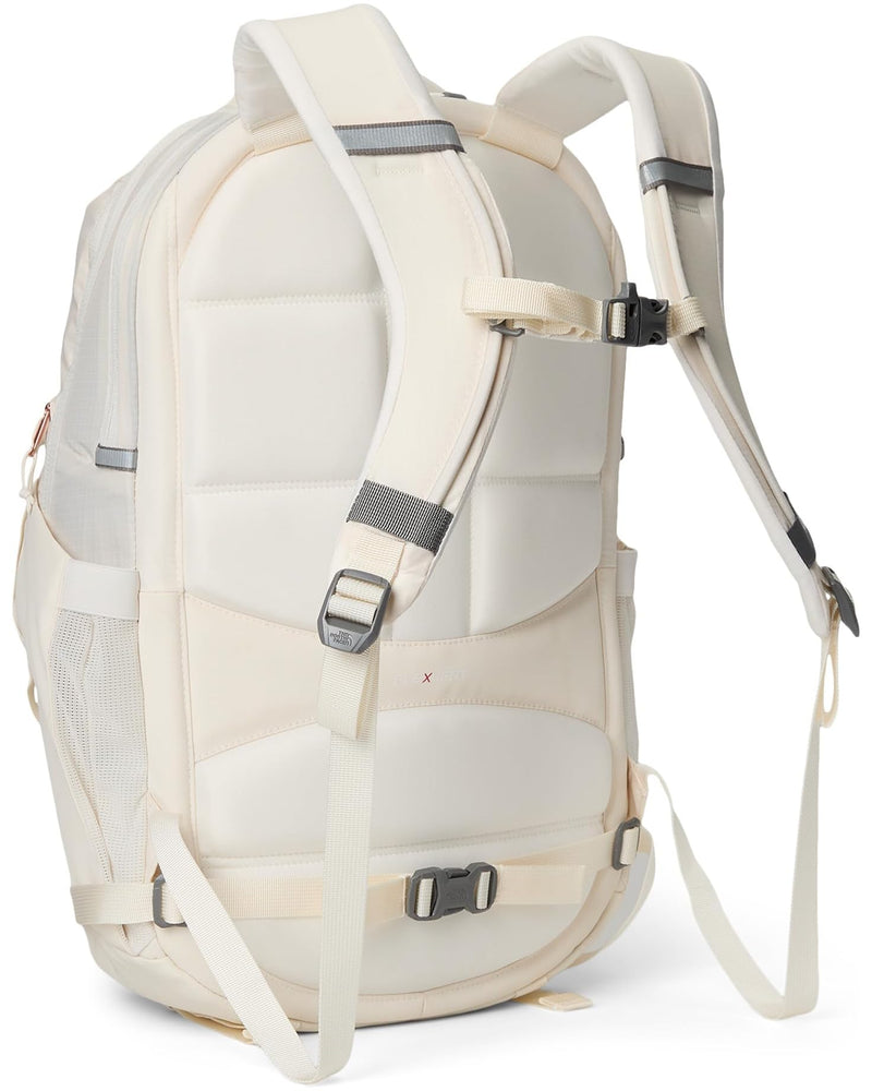 Load image into Gallery viewer, Gardenia White / Burnt Charcoal Metallic The North Face Women&#39;s Surge Luxe in Gardenia White / Burnt Charcoal Metallic The North Face Women&#39;s Surge Luxe in Gardenia White / Burnt Charcoal Metallic The North Face
