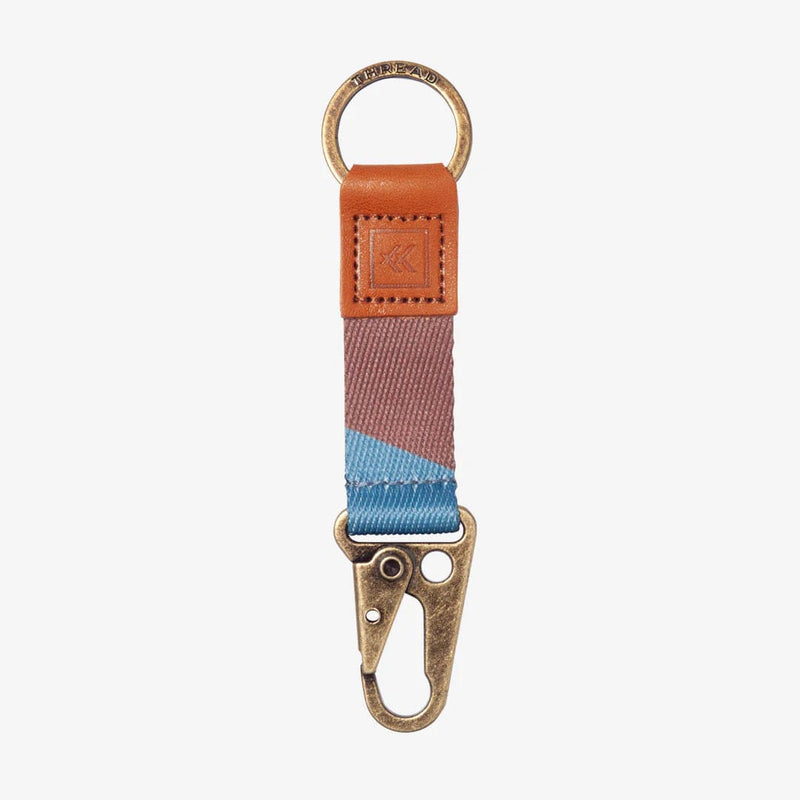 Load image into Gallery viewer, Thread Wallets Fine Line Blue Keychain Clip Thread Wallets
