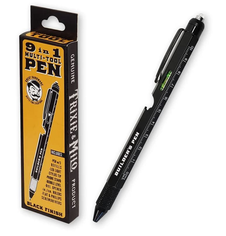 Load image into Gallery viewer, Trixie &amp; Milo Builder&#39;s Pen 9In1 Multi Tool Trixie &amp; Milo Builder&#39;s Pen 9In1 Multi Tool Trixie &amp; Milo
