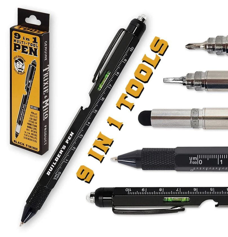 Load image into Gallery viewer, Trixie &amp; Milo Builder&#39;s Pen 9In1 Multi Tool Trixie &amp; Milo Builder&#39;s Pen 9In1 Multi Tool Trixie &amp; Milo
