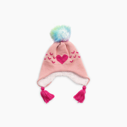 Pink Turtle Fur Sophie Earflap - Toddler Turtle Fur