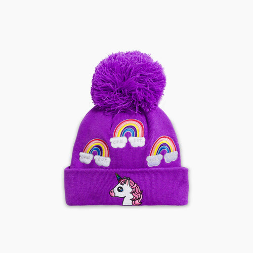 Grape / O/S Turtle Fur Unicorn Pom - Kids' Turtle Fur