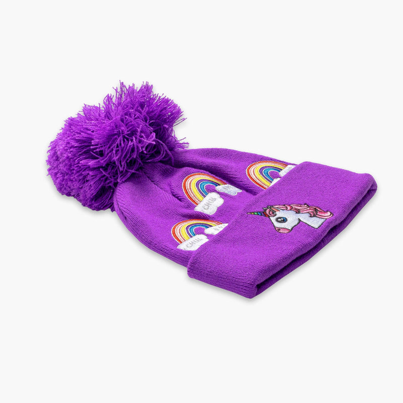 Load image into Gallery viewer, Grape / O/S Turtle Fur Unicorn Pom - Kids&#39; Turtle Fur
