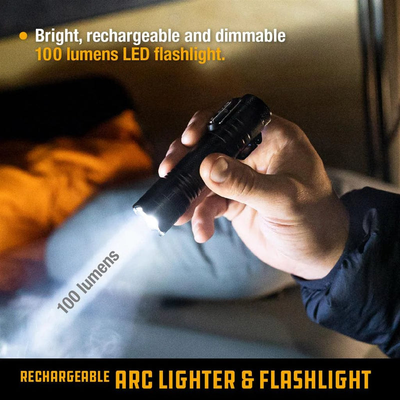 Load image into Gallery viewer, UCO Rechargeable Arc Lighter &amp; LED Flashlight UCO Rechargeable Arc Lighter &amp; LED Flashlight UCO
