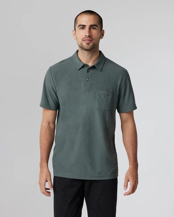 Load image into Gallery viewer, Smoked Beryl / MED Vuori Ace Polo - Men&#39;s Vuori
