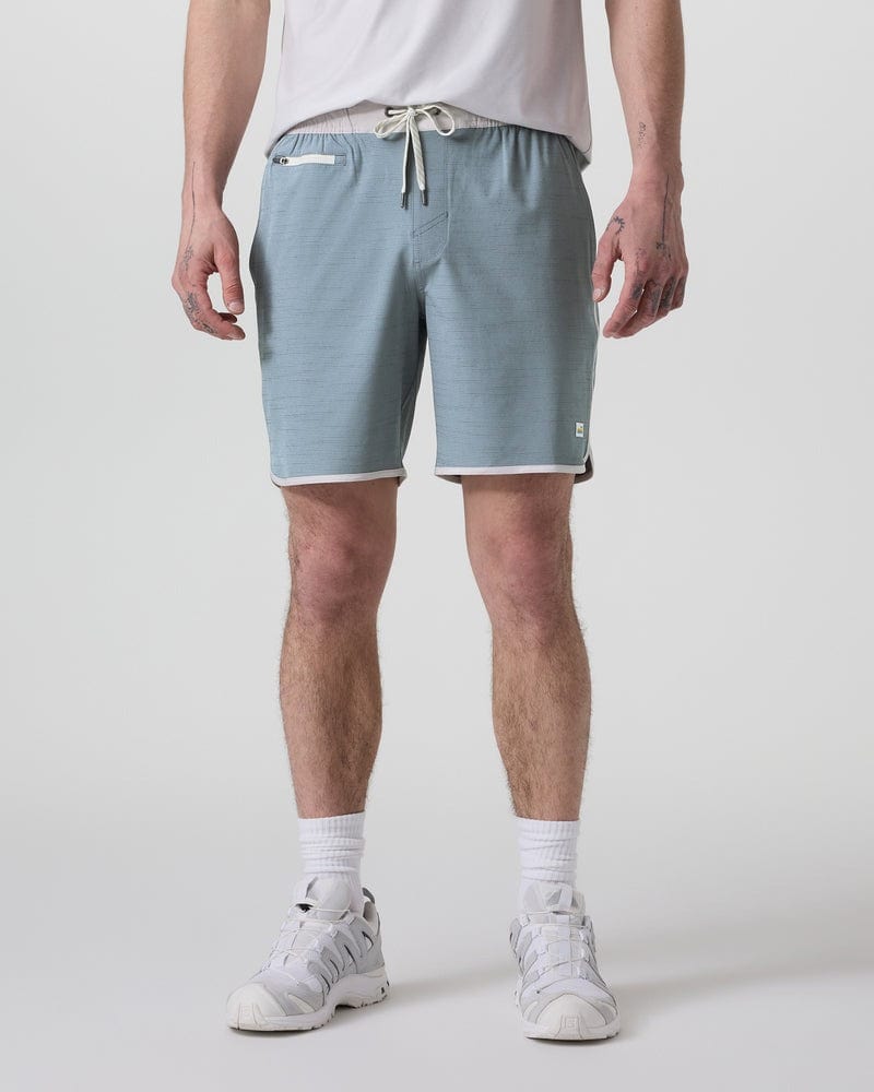Load image into Gallery viewer, Dusty Blue Slub Stripe / XL Vuori Banks Shorts - Men&#39;s Vuori Banks Shorts - Men&#39;s Vuori
