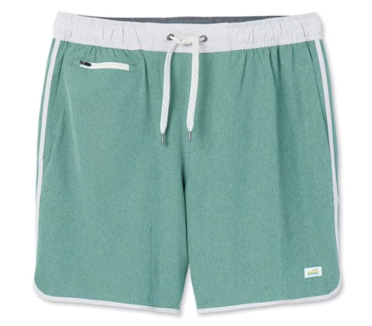 Green Hedge Linen Texture / SM Vuori Banks Shorts - Men's Vuori Banks Shorts - Men's Vuori