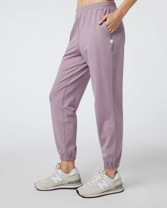 Women's Joggers with Pockets Lightweight Athletic Sweatpants - Dusty Pink /  XS