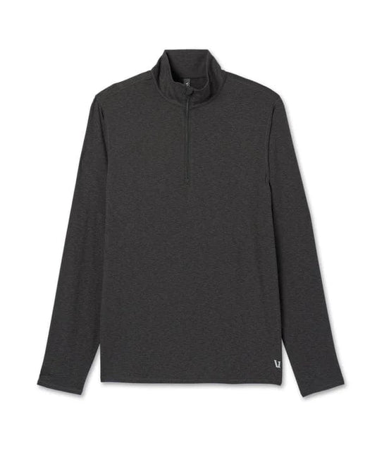 Heather Charcoal / MED Vuori Ease Performance Half Zip 2.0 - Men's Vuori Ease Performance Half Zip 2.0 - Men's Vuori