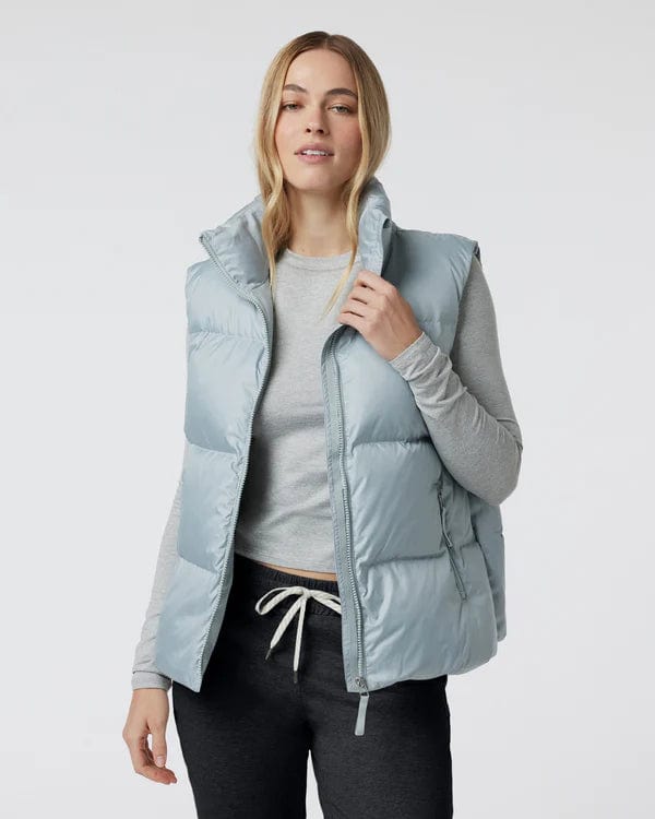 Load image into Gallery viewer, Chalk Blue / SM Vuori Hillside Down Vest - Women&#39;s Vuori Hillside Down Vest - Women&#39;s Vuori
