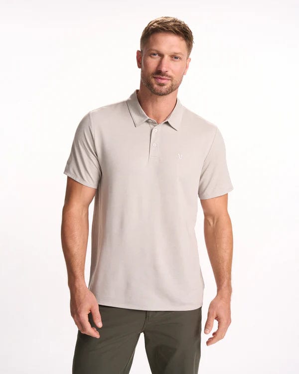 Load image into Gallery viewer, Beachsand Heather / SM Vuori Knit Twill Polo - Men&#39;s Vuori
