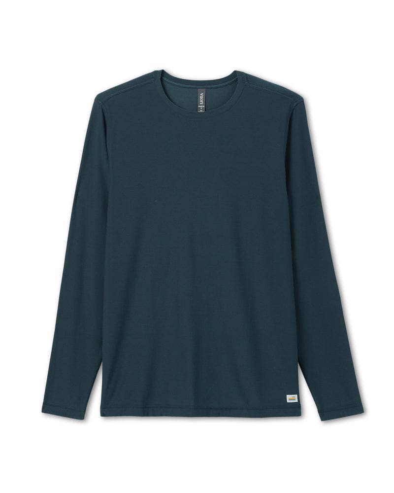 Load image into Gallery viewer, Deep Sea Blue / SM Vuori Long Sleeve Strato Tech Tee - Men&#39;s Vuori Long Sleeve Strato Tech Tee - Men&#39;s Vuori
