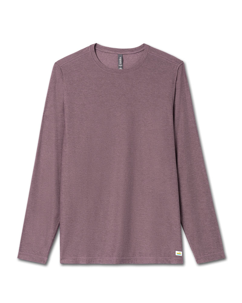 Load image into Gallery viewer, Elderberry Heather / SM Vuori Long Sleeve Strato Tech Tee - Men&#39;s Vuori
