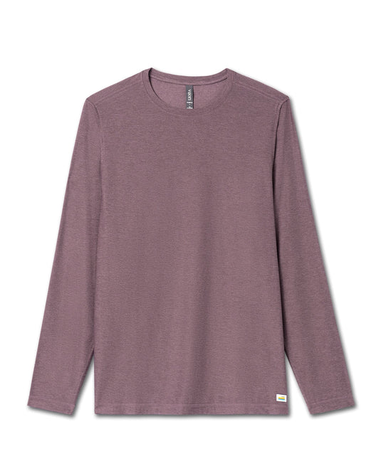 Elderberry Heather / SM Vuori Long Sleeve Strato Tech Tee - Men's Vuori