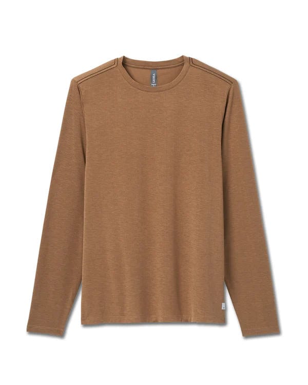 Load image into Gallery viewer, Pecan / SM Vuori Longsleeve Current Tech Tee - Men&#39;s Vuori Longsleeve Current Tech Tee - Men&#39;s Vuori
