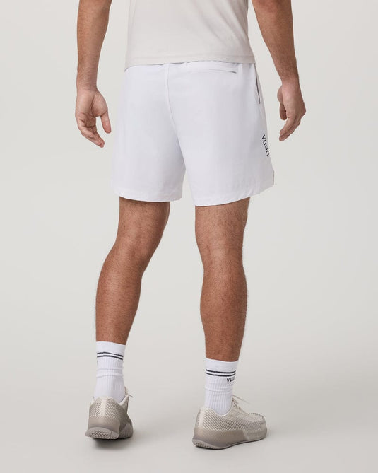 Vuori Men's Crosscourt Short Unlined 7" in White Vuori Men's Crosscourt Short Unlined 7" in White Vuori