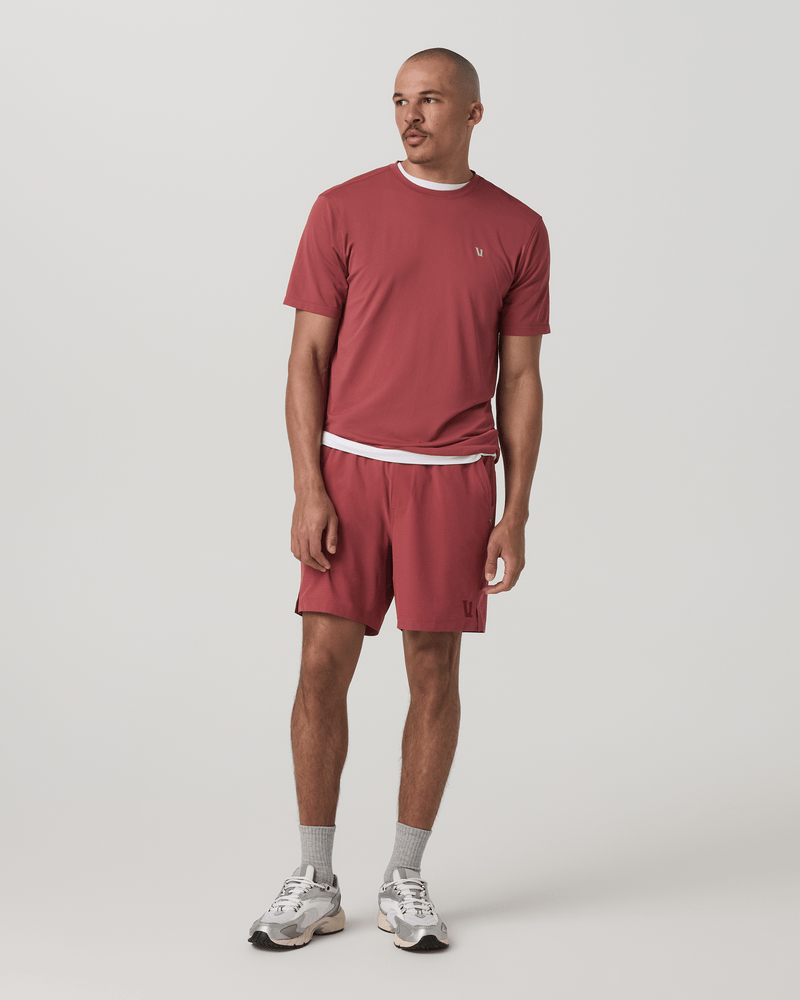 Load image into Gallery viewer, Vuori Men's Hardkore Short Lined 7" in Fire Vuori Hardkore Lined 7" Short – Fire | S–XL Vuori
