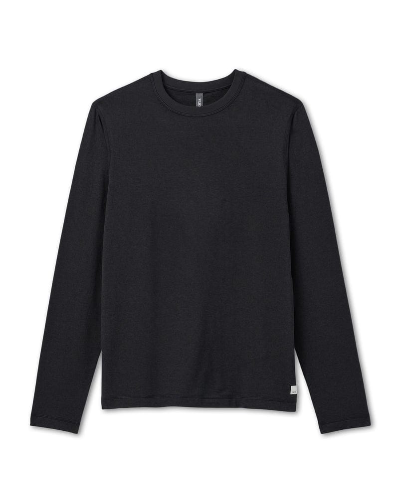Load image into Gallery viewer, Black Heather / MED Vuori Men&#39;s Long Sleeve Ponto Performance Tee Vuori Men&#39;s Long Sleeve Ponto Performance Tee Vuori
