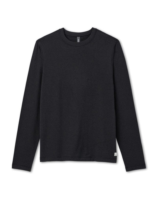 Black Heather / MED Vuori Men's Long Sleeve Ponto Performance Tee Vuori Men's Long Sleeve Ponto Performance Tee Vuori