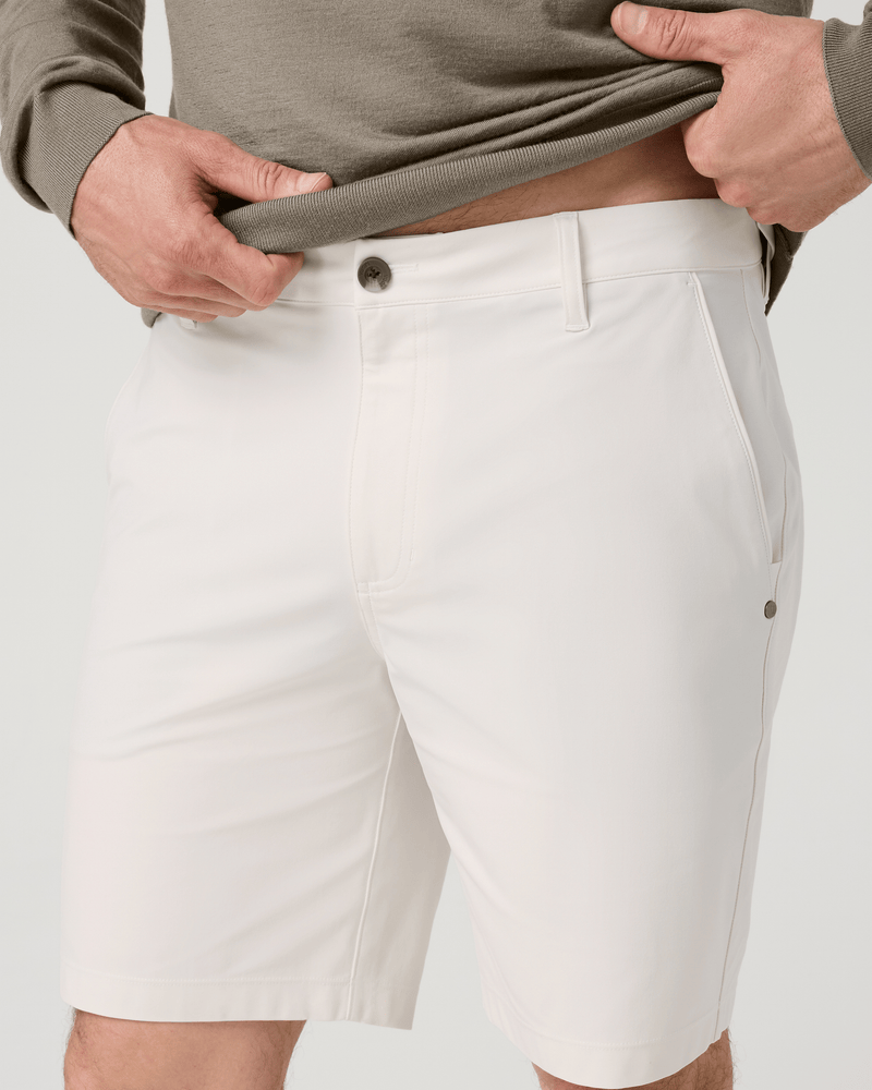 Load image into Gallery viewer, Vuori Men's Meta Short 8" in Ivory Vuori Men's Meta Short 8" in Ivory Vuori
