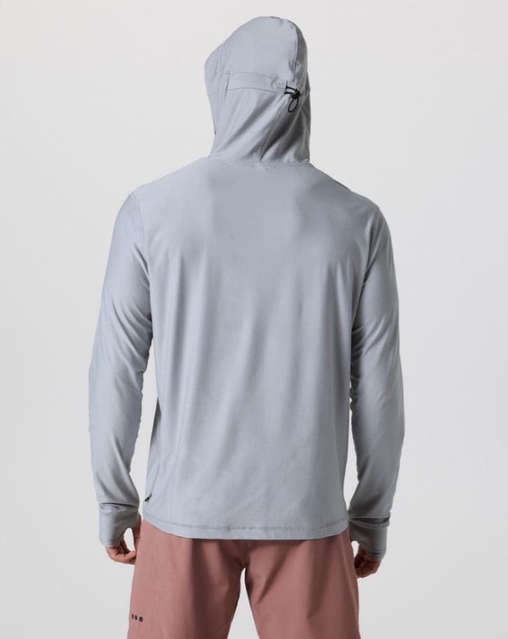 Load image into Gallery viewer, Vuori Men&#39;s Uluwatu Upf Hoodie in Platinum Heather Vuori Men&#39;s Uluwatu Upf Hoodie in Platinum Heather Vuori
