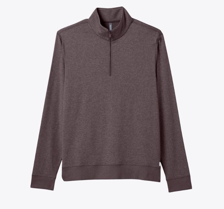 Load image into Gallery viewer, Huckleberry Heather / SM Vuori Ponto 1/2 Zip Mock Neck Vuori Ponto 1/2 Zip Mock Neck Vuori
