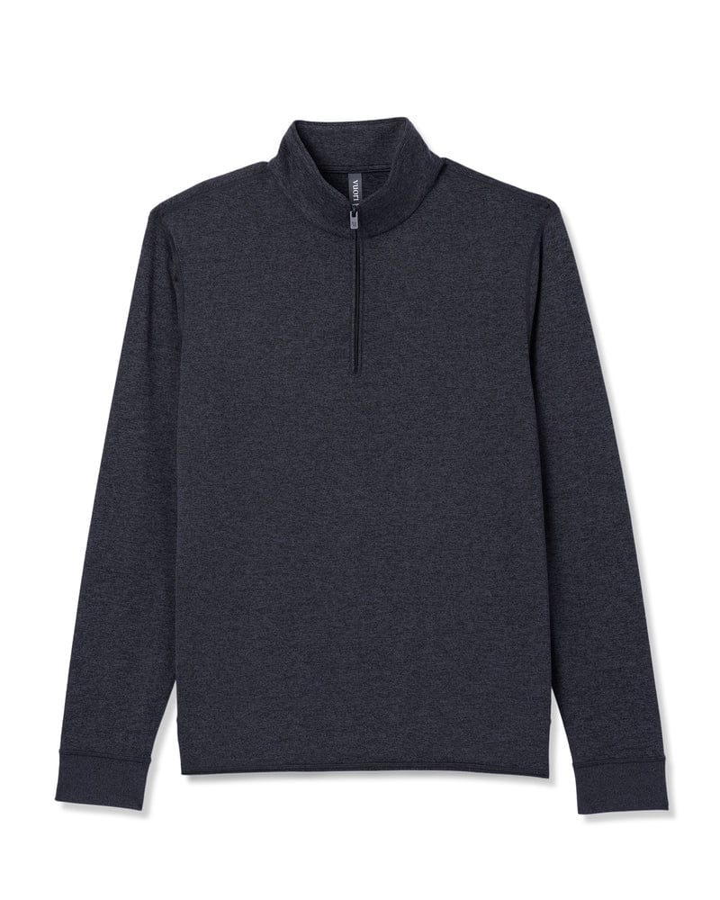 Load image into Gallery viewer, Charcoal Heather / MED Vuori Ponto 1/2 Zip Mock Neck Vuori Ponto 1/2 Zip Mock Neck Vuori
