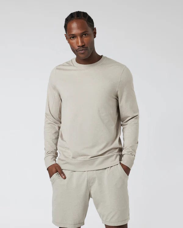 Load image into Gallery viewer, Dark Salt Heather / SM Vuori Ponto Performance Crew - Men&#39;s Vuori Ponto Performance Crew - Men&#39;s Vuori
