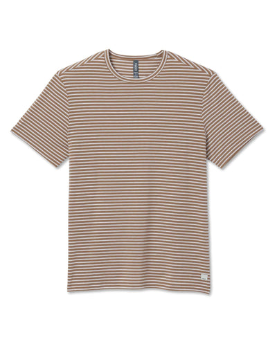 Bronze / SM Vuori Shortsleeve Current Stripe Tee - Men's Vuori