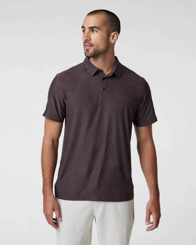 Load image into Gallery viewer, Sangria Heather / SM Vuori Strato Tech Polo - Men&#39;s Vuori
