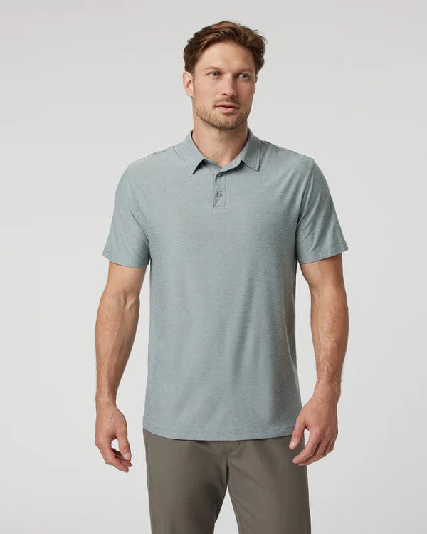 Load image into Gallery viewer, Vintage Pistachio Heather / MED Vuori Strato Tech Polo - Men&#39;s Vuori
