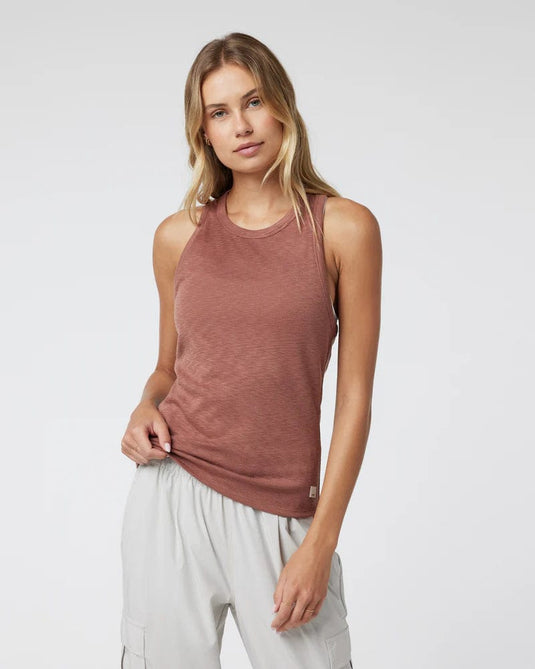 Terracotta / SM Vuori Sunrise High Neck Tank - Women's Vuori