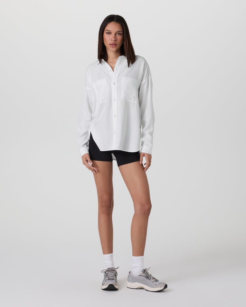 Load image into Gallery viewer, Vuori Trestles Twill Button Up in White Vuori Trestles Twill Button Up in White Vuori

