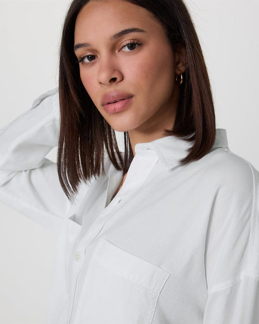 Vuori Trestles Twill Button Up in White Vuori Trestles Twill Button Up in White Vuori