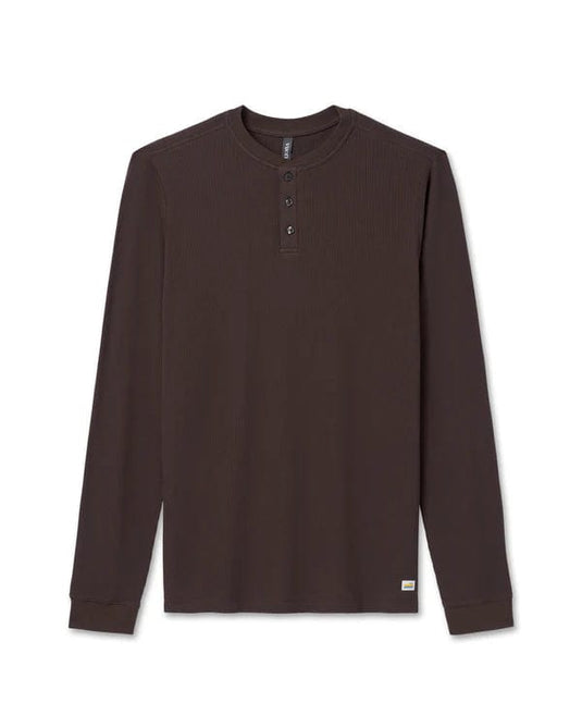 Java / MED Vuori Waffle Henley - Men's Vuori