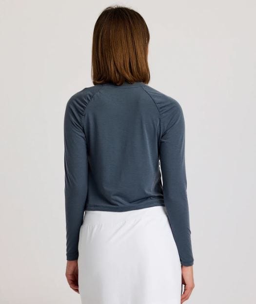 Load image into Gallery viewer, Women&#39;s Free Fly Elevate Lightweight Fitted Longsleeve in Storm Cloud Women&#39;s Free Fly Elevate Lightweight Fitted Longsleeve in Storm Cloud Free Fly
