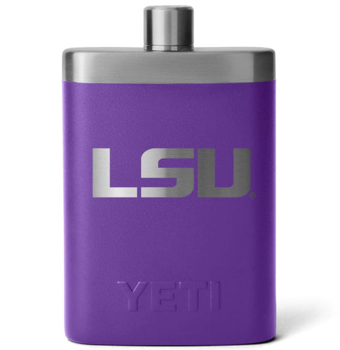 Purple Yeti Flask 7oz NCAA LSU in Purple Yeti Flask 7oz NCAA LSU in Purple Yeti Coolers