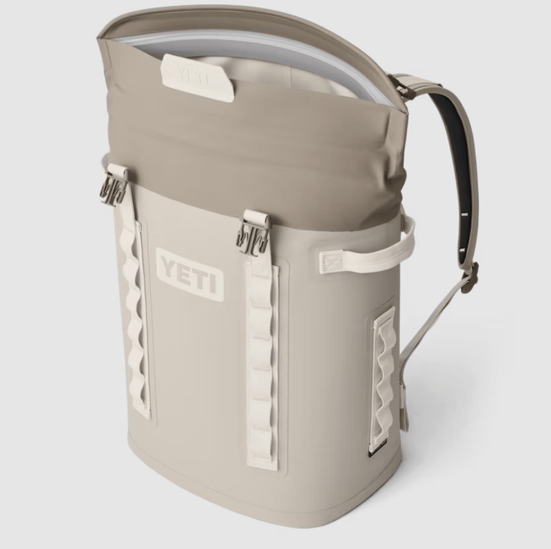 Load image into Gallery viewer, Cape Taupe Yeti Hopper M20 Soft Cooler Backpack in Cape Taupe Yeti Hopper M20 Soft Cooler Backpack in Cape Taupe Yeti Coolers
