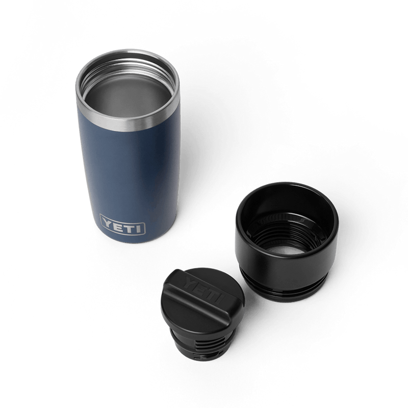 Load image into Gallery viewer, Navy Yeti Rambler 12Oz Travel Bottle in Navy Yeti Rambler 12Oz Travel Bottle in Navy Yeti Coolers
