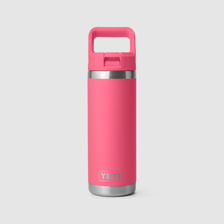 Load image into Gallery viewer, Tropical Pink Yeti Rambler 18oz Bottle With Color Matched Straw Cap Yeti Coolers
