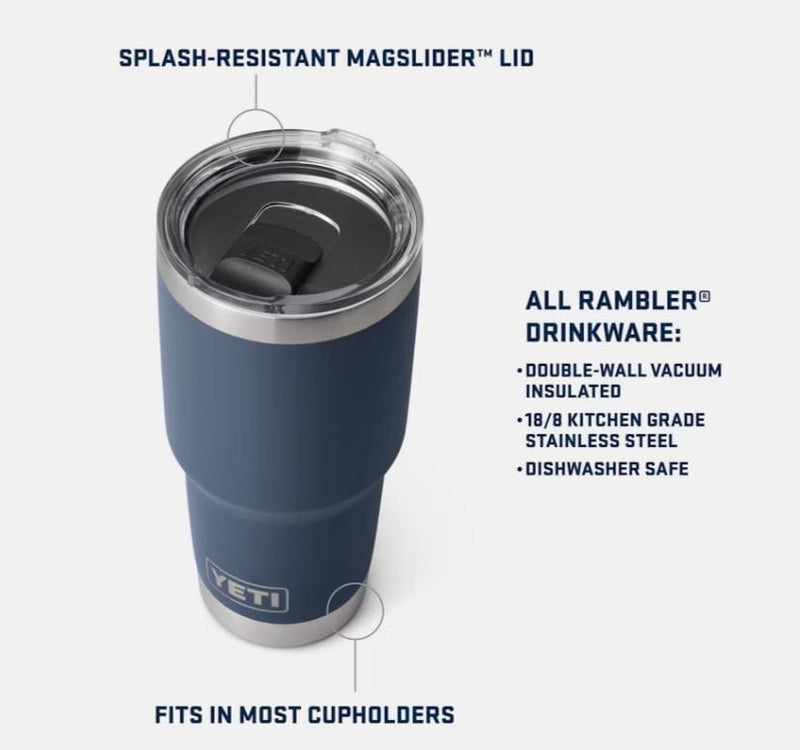 Load image into Gallery viewer, Black Yeti Rambler 30 Oz Tumbler in Black Yeti Rambler 30 Oz Tumbler in Black Yeti Coolers
