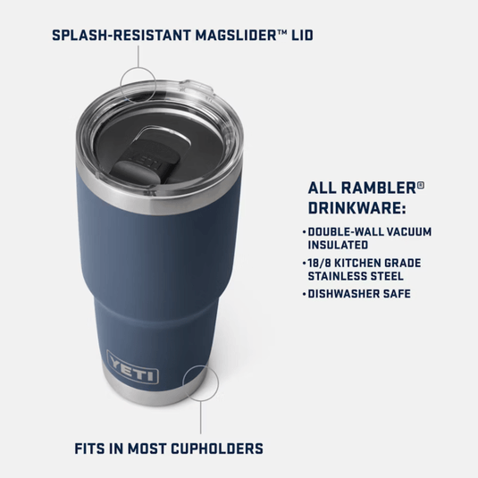 Cape Taupe Yeti Rambler 30oz Tumbler with Magslider Lid in Cape Taupe Yeti Rambler 30oz Tumbler with Magslider Lid in Cape Taupe Yeti Coolers