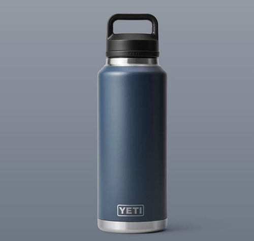 Navy Yeti Rambler 46 Oz Bottle Chug in Navy Yeti Rambler 46 Oz Bottle Chug in Navy Yeti Coolers