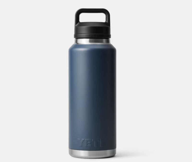 Load image into Gallery viewer, Navy Yeti Rambler 46 Oz Bottle Chug in Navy Yeti Rambler 46 Oz Bottle Chug in Navy Yeti Coolers

