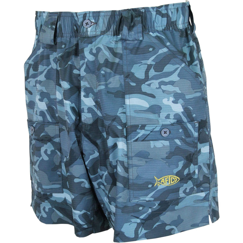 Load image into Gallery viewer, Blue Camo / 28 Aftco Men&#39;s Camo Fishing Shorts Aftco
