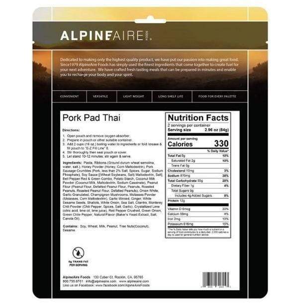 Load image into Gallery viewer, AlpineAire Pork Pad Thai Ready Meal KATADYN NORTH AMERICA
