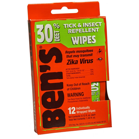Ben's 30 Tick & Insect Repellent Wipes ADVENTURE MEDICAL KITS