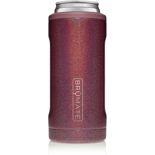Glitter Merlot Brumate Hopsulator Slim 12Oz Brumate