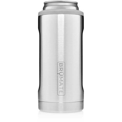 Stainless Steel BrüMate Hopsulator Slim Can Cooler BruMate 12 oz Insulated Stainless Steel Slim & Tall Can Coozie Brumate